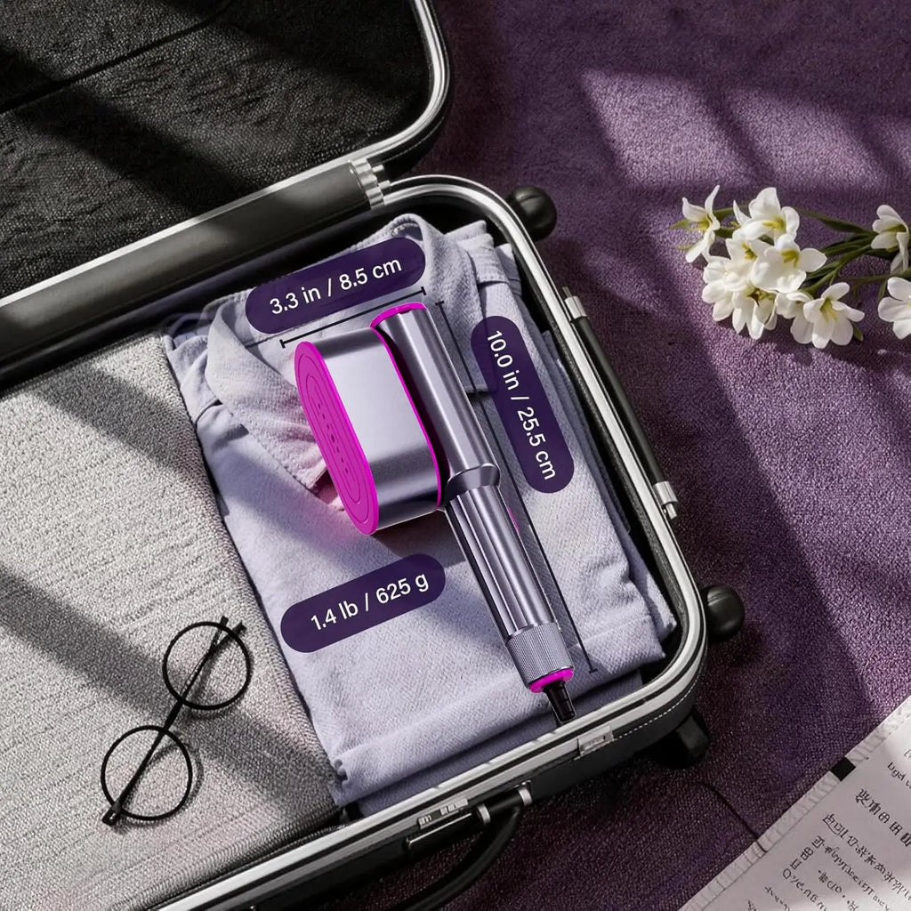 Portable steam iron water reservoir