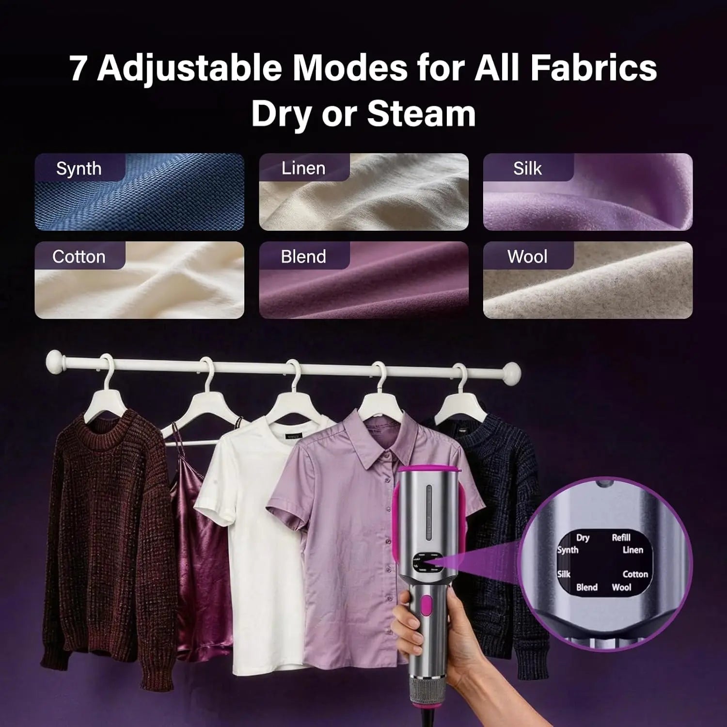 Pressa steam iron soleplate close-up
